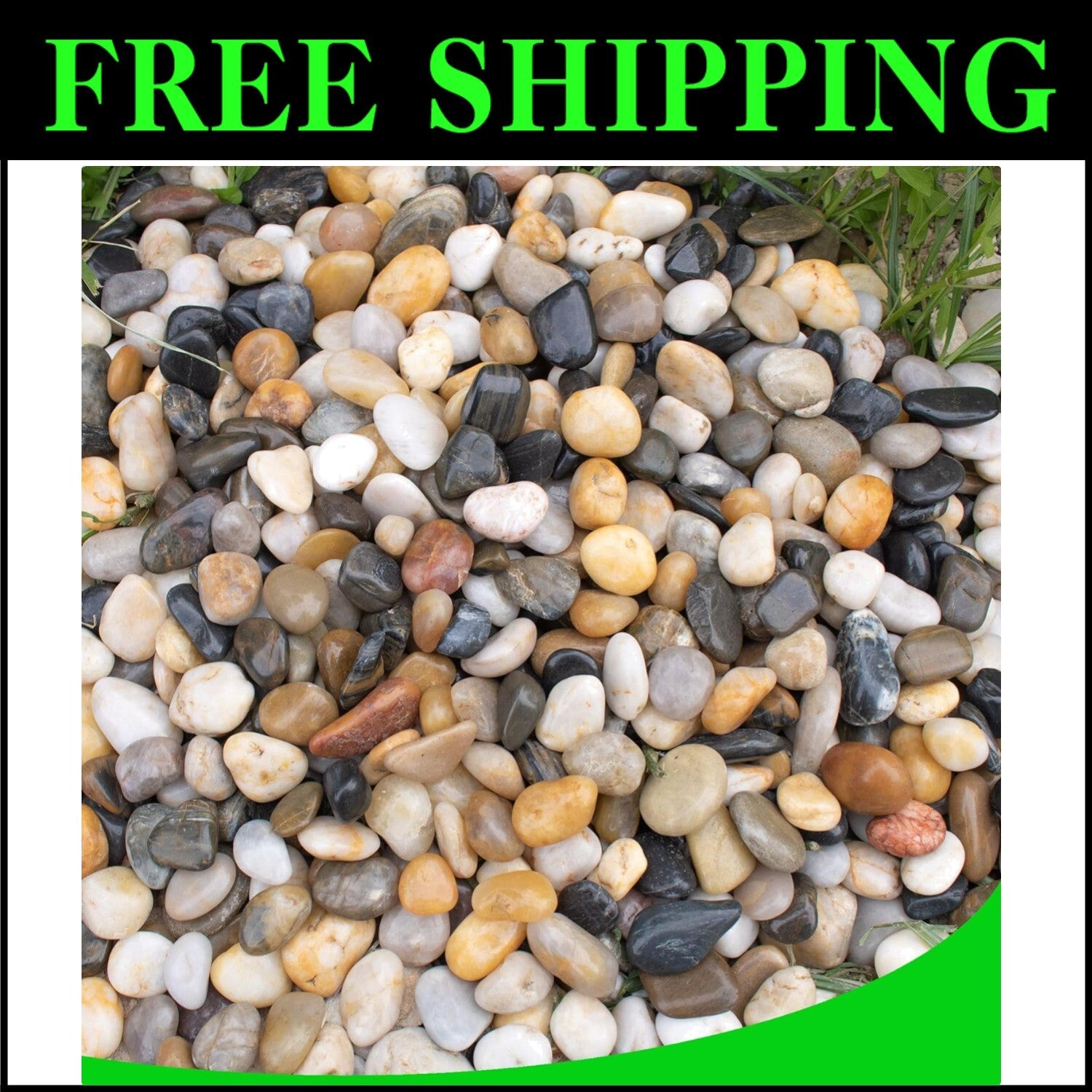 Elegant Natural Stones for Indoor & Outdoor Use - 18 lbs, Eco-Friendly Choice