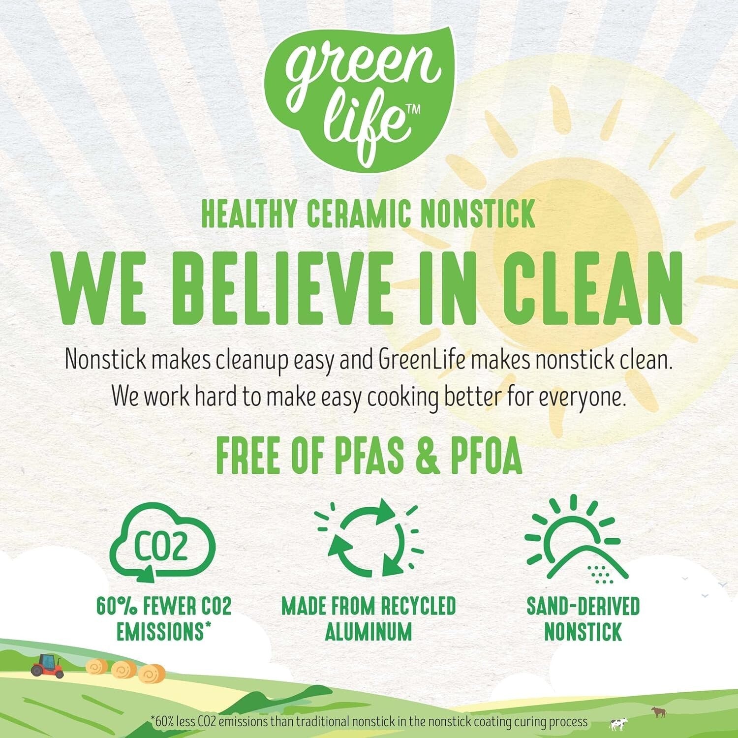 Elegant Turquoise 5QT Ceramic Nonstick Saute Pan with Stainless Steel Handle