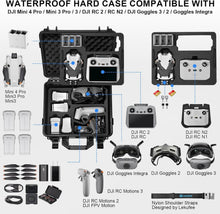 Load image into Gallery viewer, Waterproof Protective Hard Case for DJI Mini 4/3 &amp; Accessories - Travel Friendly