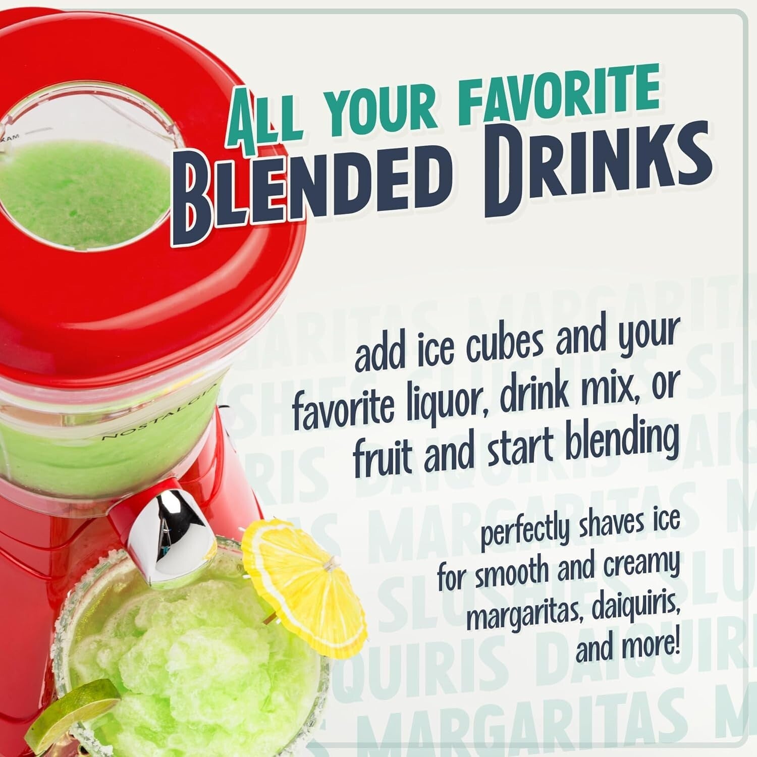 64-Ounce Margarita Machine - Powerful Blender for Smoothies & Slushies