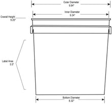 Load image into Gallery viewer, Economical 5-Pack of 2-Gallon White Storage Pails with Comfort Grip Handles