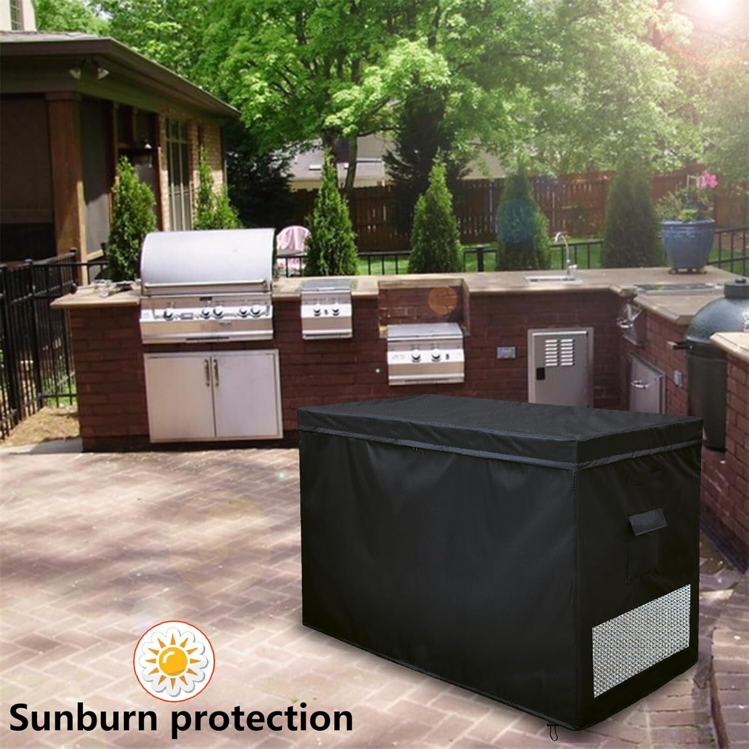 Heavy-Duty Chest Freezer Protector with Zipper Top – Fits 14-16 cu ft Models