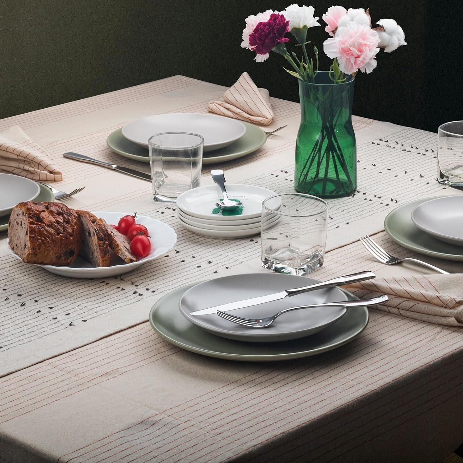 Dishwasher Safe Kate 48-Piece Cutlery Set - Mirror Polished Stainless Steel