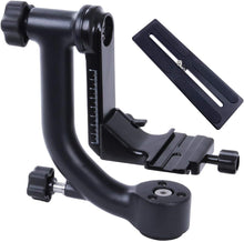 Load image into Gallery viewer, Professional DSLR Gimbal Tripod Head with Arca-Swiss Plate – Wildlife Ready