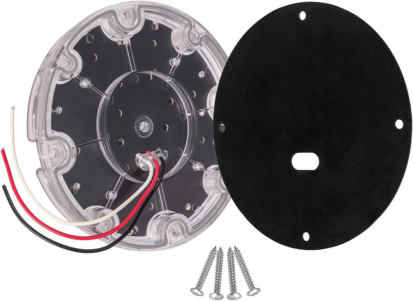 Bright 7-Inch Round LED Back-Up Lights - 36 LEDs with Reflex Lens for Vehicles