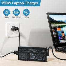 Load image into Gallery viewer, Safe &amp; Fast 150W 20V AC Adapter for Asus Gaming Laptops - Includes Power Cord
