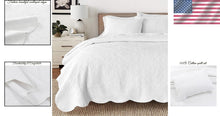 Load image into Gallery viewer, Elegant King Size 3 Piece Cotton Embossed Bedding Set - All Season Comfort
