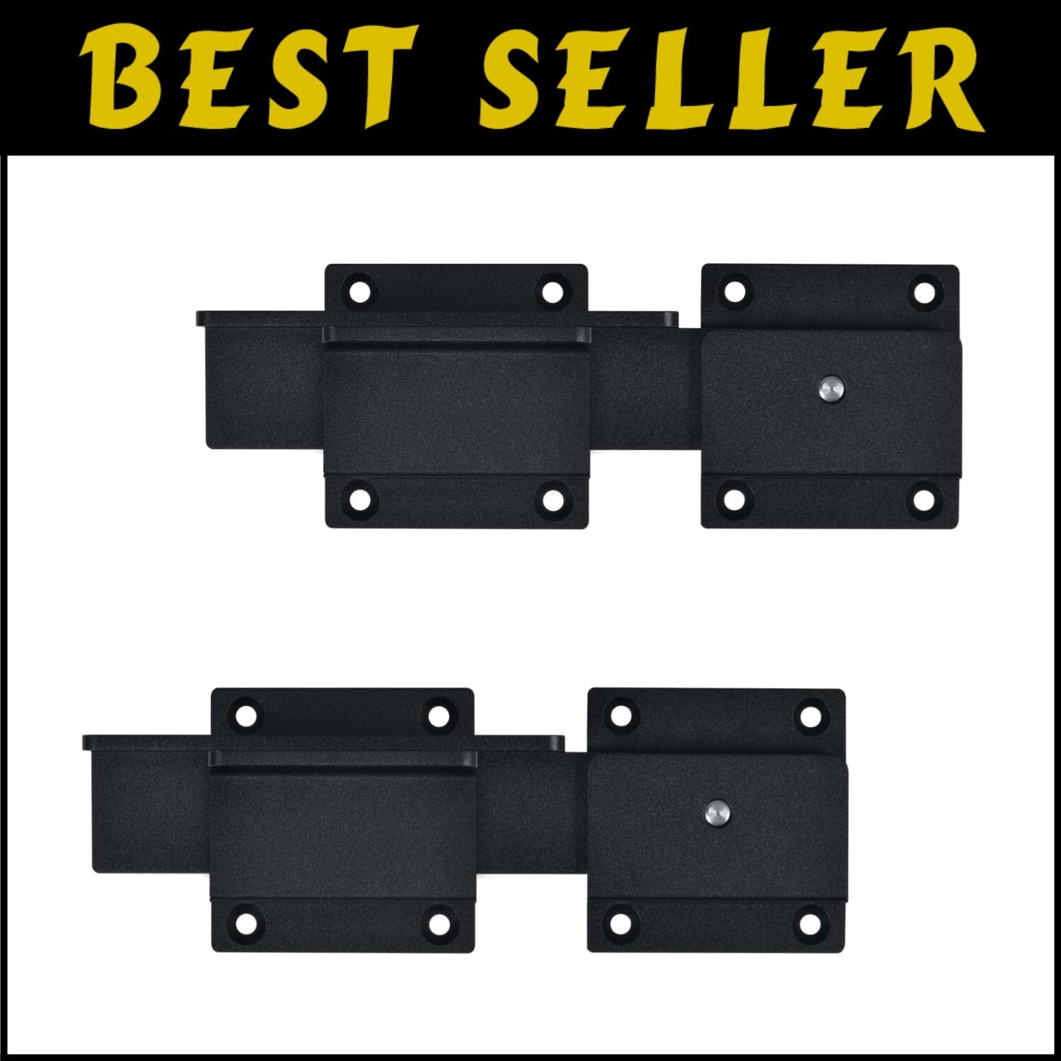 Durable Aluminum Alloy Flip Gate Latch with Padlock - 2-Pack for Versatile Use