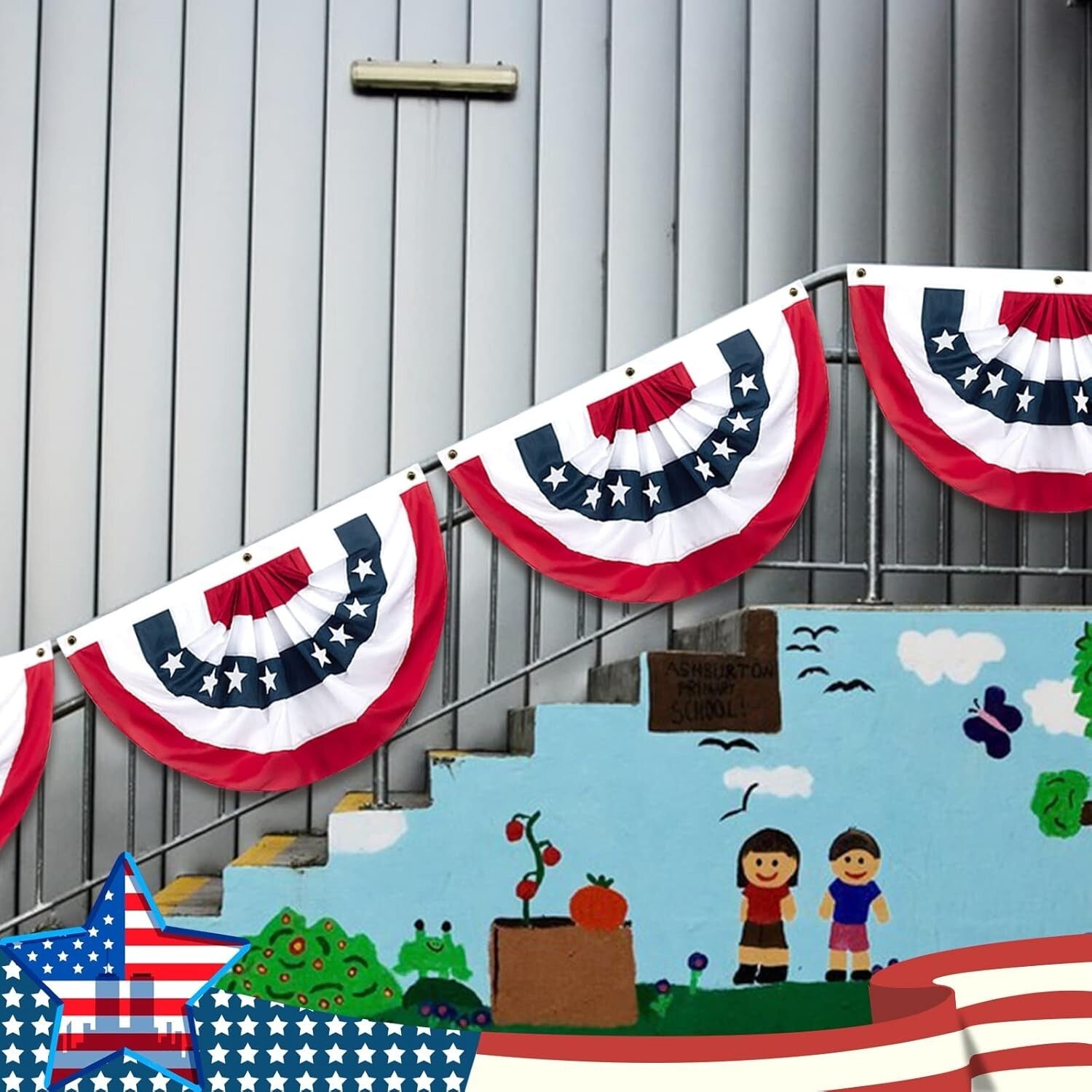 Fade-Resistant 2x4 Ft American Flag Banner - Perfect for Patriotic Holidays