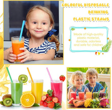 Load image into Gallery viewer, 3000 Pcs Colorful Long Disposable Straws - Perfect for Indoor and Outdoor Events