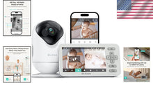 Load image into Gallery viewer, Advanced 1080P WiFi Baby Monitor with Motion Alerts &amp; Triple Security Features