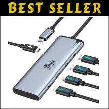 Load image into Gallery viewer, High-Speed 4K@60Hz USB C Splitter - Dual Monitor Adapter for MacBook &amp; Laptops