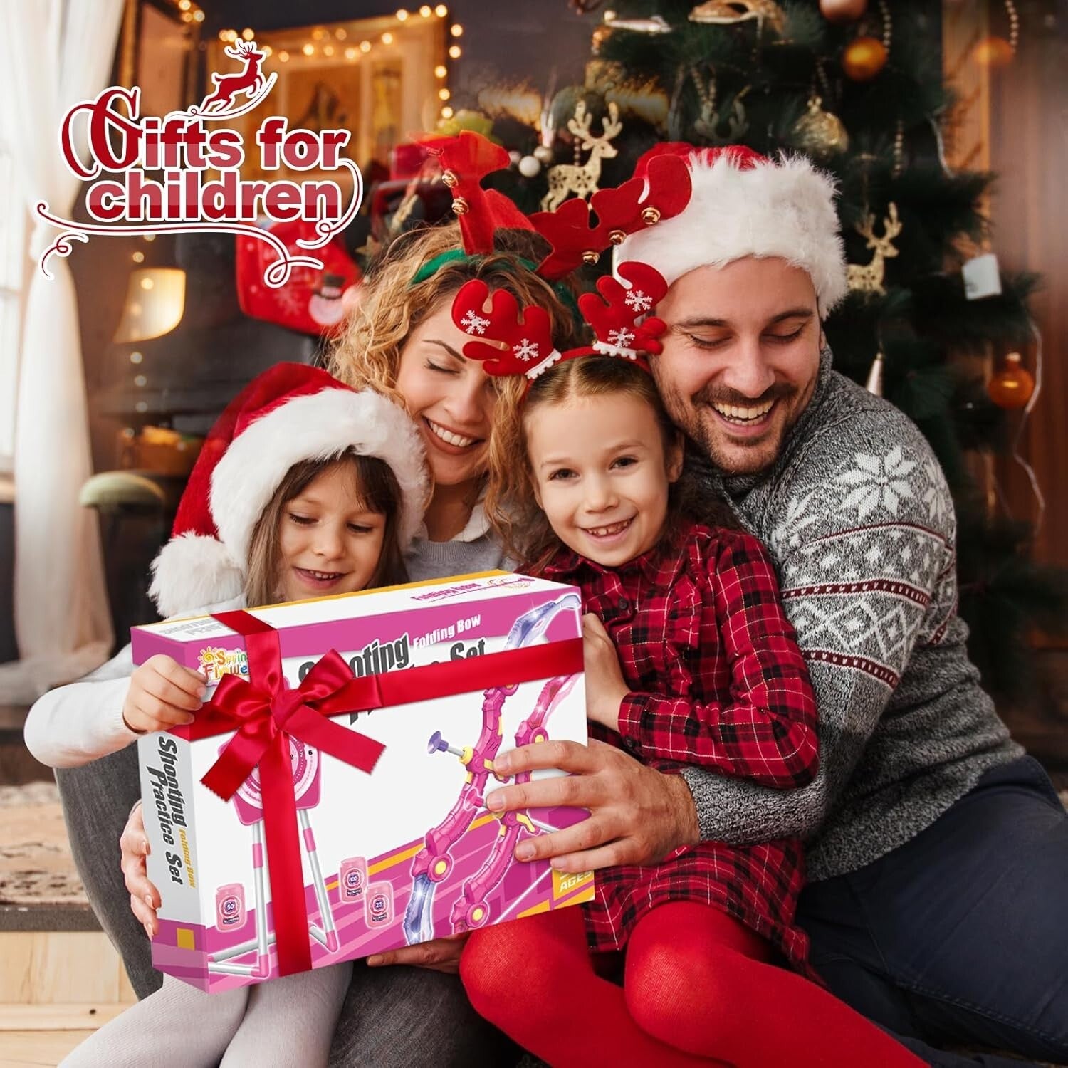 LED Bow and Arrow Archery Set for Girls 5-10 - Fun Indoor & Outdoor Play