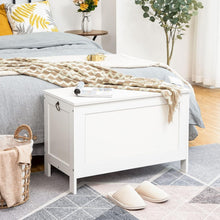 Load image into Gallery viewer, Elegant White Toy Chest Organizer - Easy Assemble Storage Bench, 220 lb Capacity