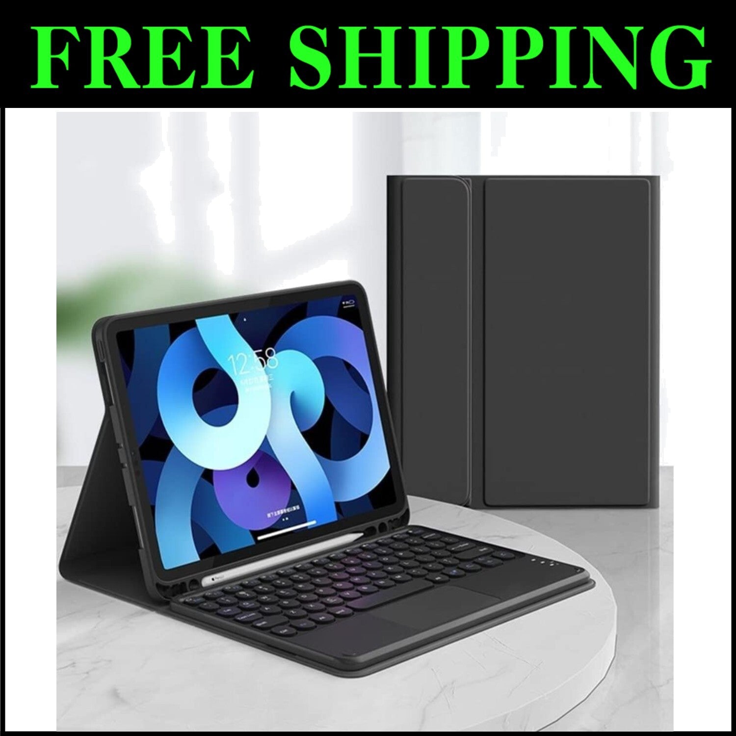 Detachable Touchpad Keyboard Case for Galaxy Tab A9+, Multi-Functional & Elegant