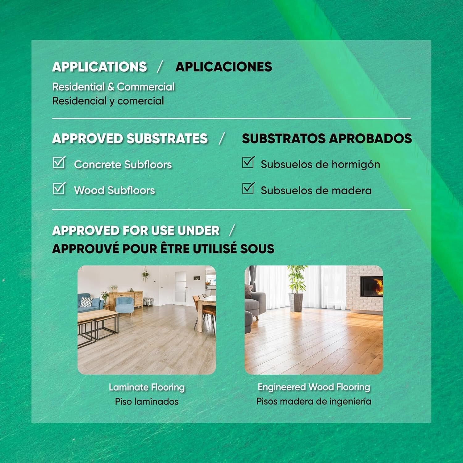 Premium Quality 3 mm Felt Underlayment Roll - Moisture Barrier and Cushioning