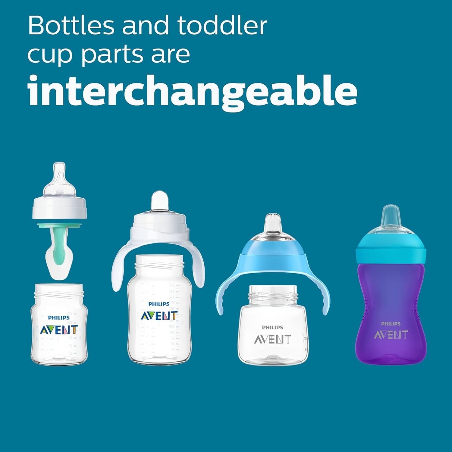 3-Piece Philips Anti-Colic Bottle Set with Snuggle Pacifier - Ideal for Newborns