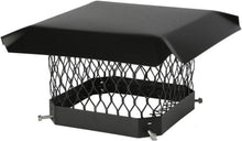 Load image into Gallery viewer, Premium Black Galvanized Steel 18" x 18" Chimney Cover - Fire Hazard Protection