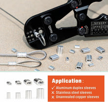 Load image into Gallery viewer, Ergonomic iCrimp 15" Wire Rope Crimping Tool for Aluminum &amp; Copper Sleeves