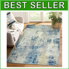 Load image into Gallery viewer, Stylish 4x6 Washable Abstract Rug - Soft Faux Wool for Living Room &amp; Bedroom