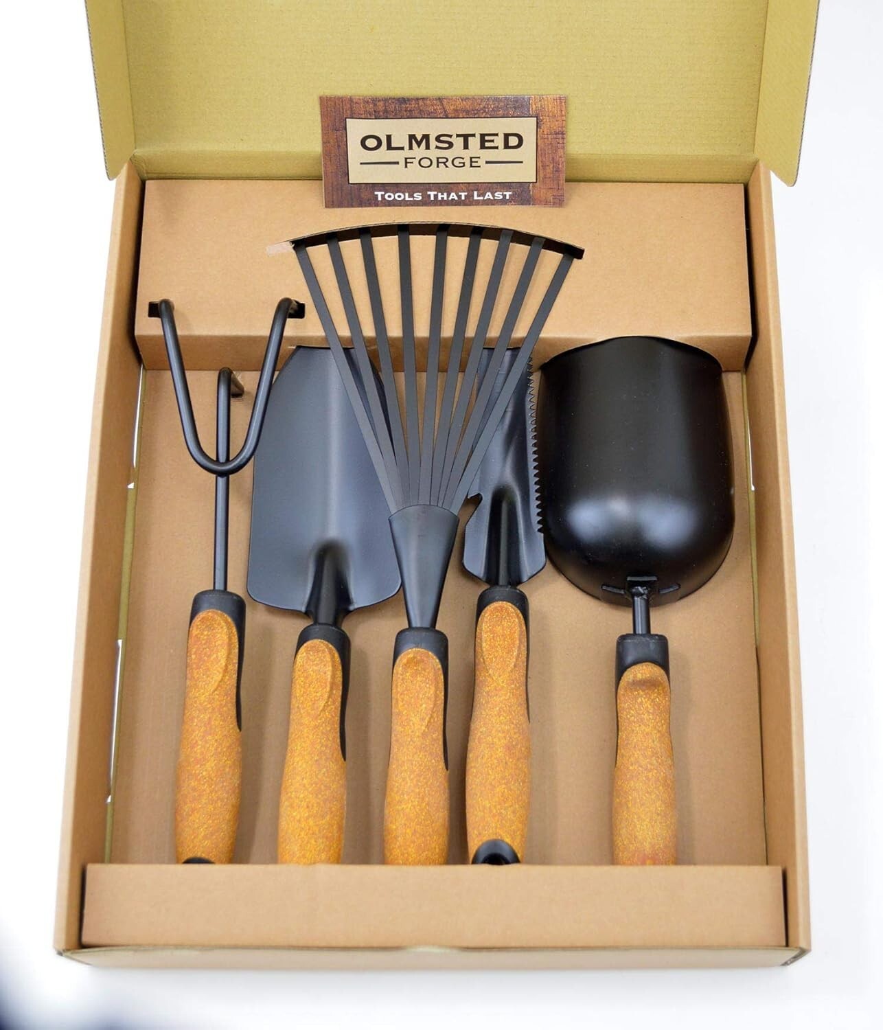 Complete 5-Piece Gardening Tool Kit: Heavy-Duty Steel with Comfort Cork Handles