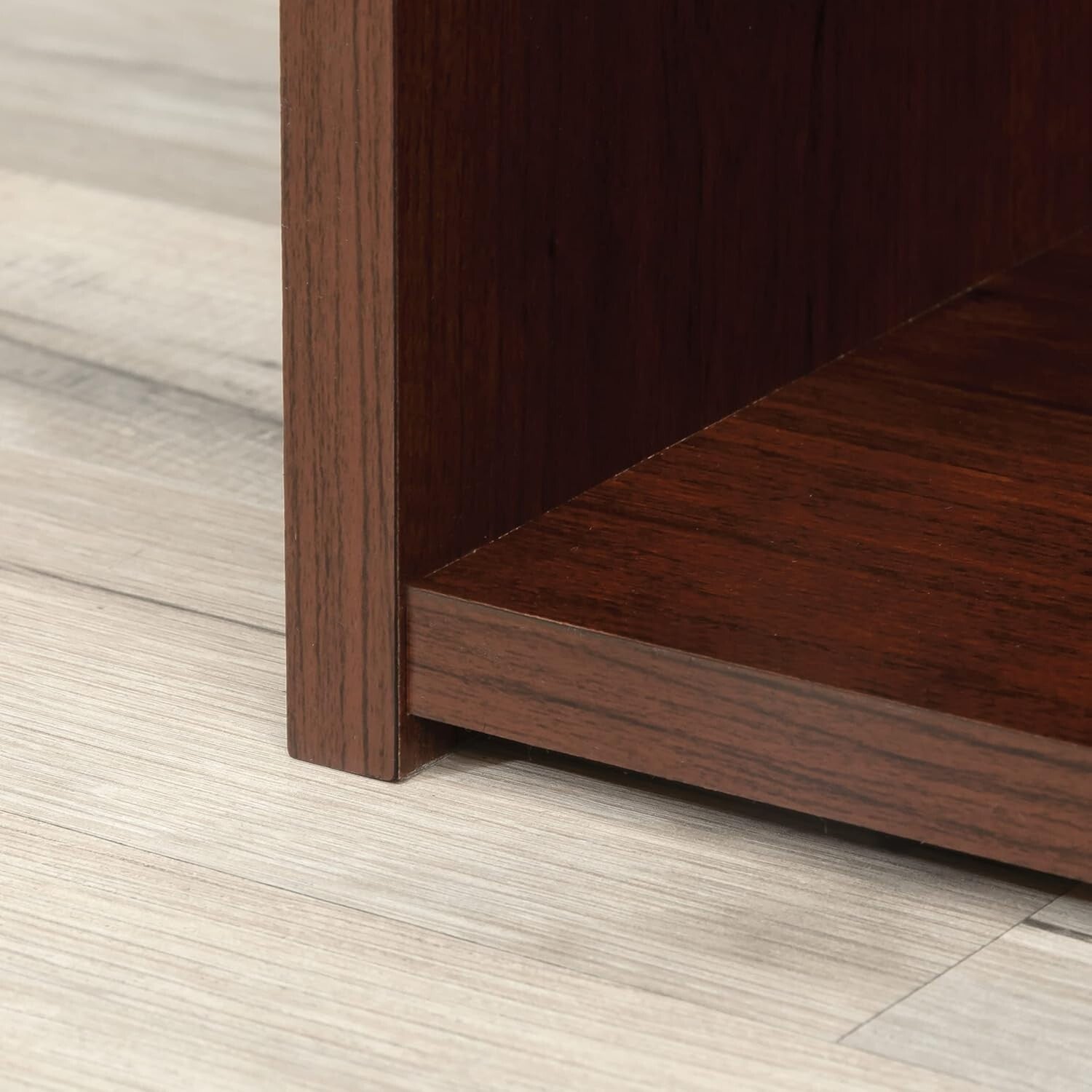 Traditional 5-Shelf Bookcase with Adjustable Components in Brook Cherry Finish