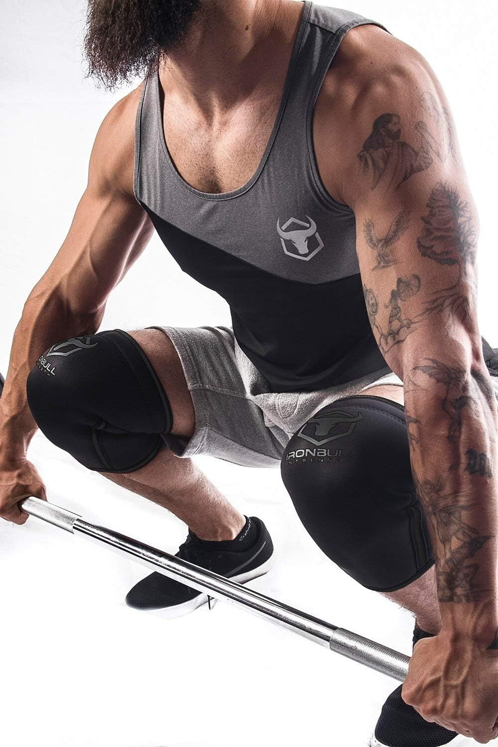 Premium 7mm Neoprene Knee Sleeves Pair for Weightlifting & Powerlifting Support