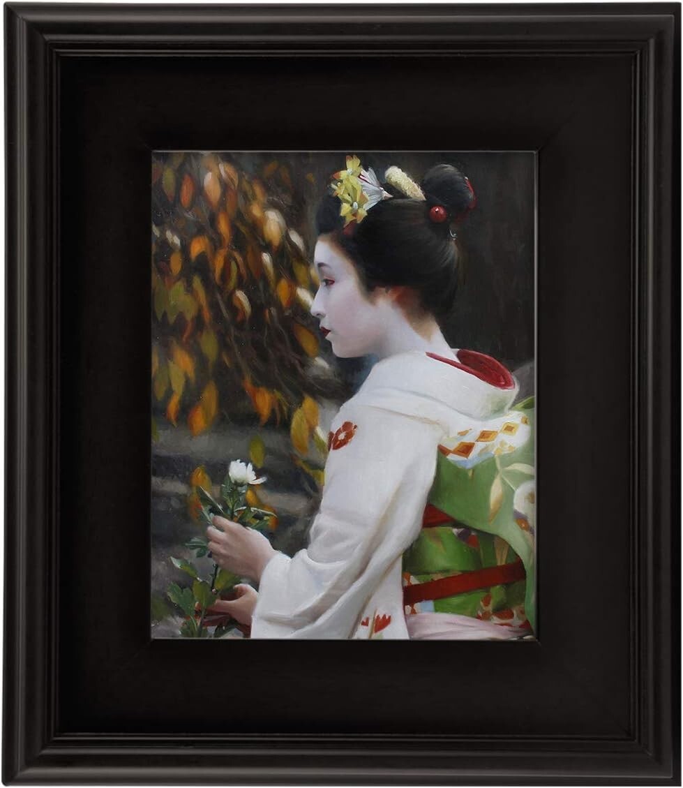 6x6 Plein Air Black Wooden Picture Frame for Art and Photos - Modern Style