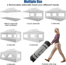 Load image into Gallery viewer, Versatile 10x20 Event Canopy with 6 Removable Sidewalls - Perfect for Parties