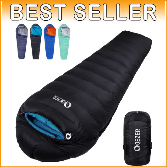 Ultralight Down Sleeping Bag for Adults - Ideal for Cold Weather Adventures