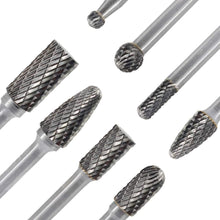 Load image into Gallery viewer, Professional 8-Piece Carbide Rotary File Set for Detailed Wood and Metalwork
