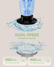 Load image into Gallery viewer, Waterproof Electric Spin Scrubber - Lightweight &amp; Cordless with 2 Speed Settings
