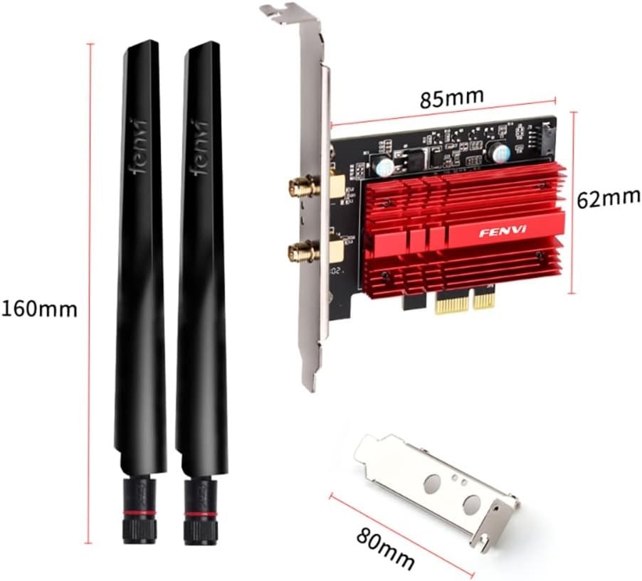 Advanced WiFi 6E AX210 Network Card - Tri-Band 5400Mbps & Powerful Bluetooth 5.3