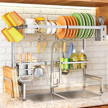 Load image into Gallery viewer, Multi-Purpose Expandable Dish Rack - Customizable Setup for Kitchen Organization
