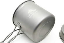 Load image into Gallery viewer, Ultralight Titanium 1100ml Pot &amp; 9oz Pan - Versatile Cooking &amp; Easy Storage