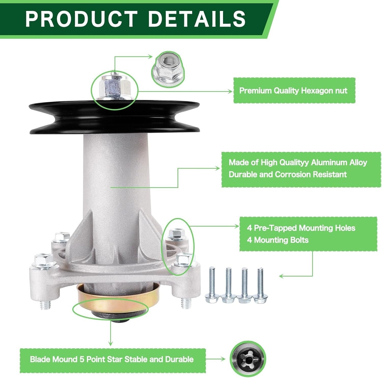 Craftsman 54" Mower Deck Spindle Belt Kit - Complete Replacement for Efficiency