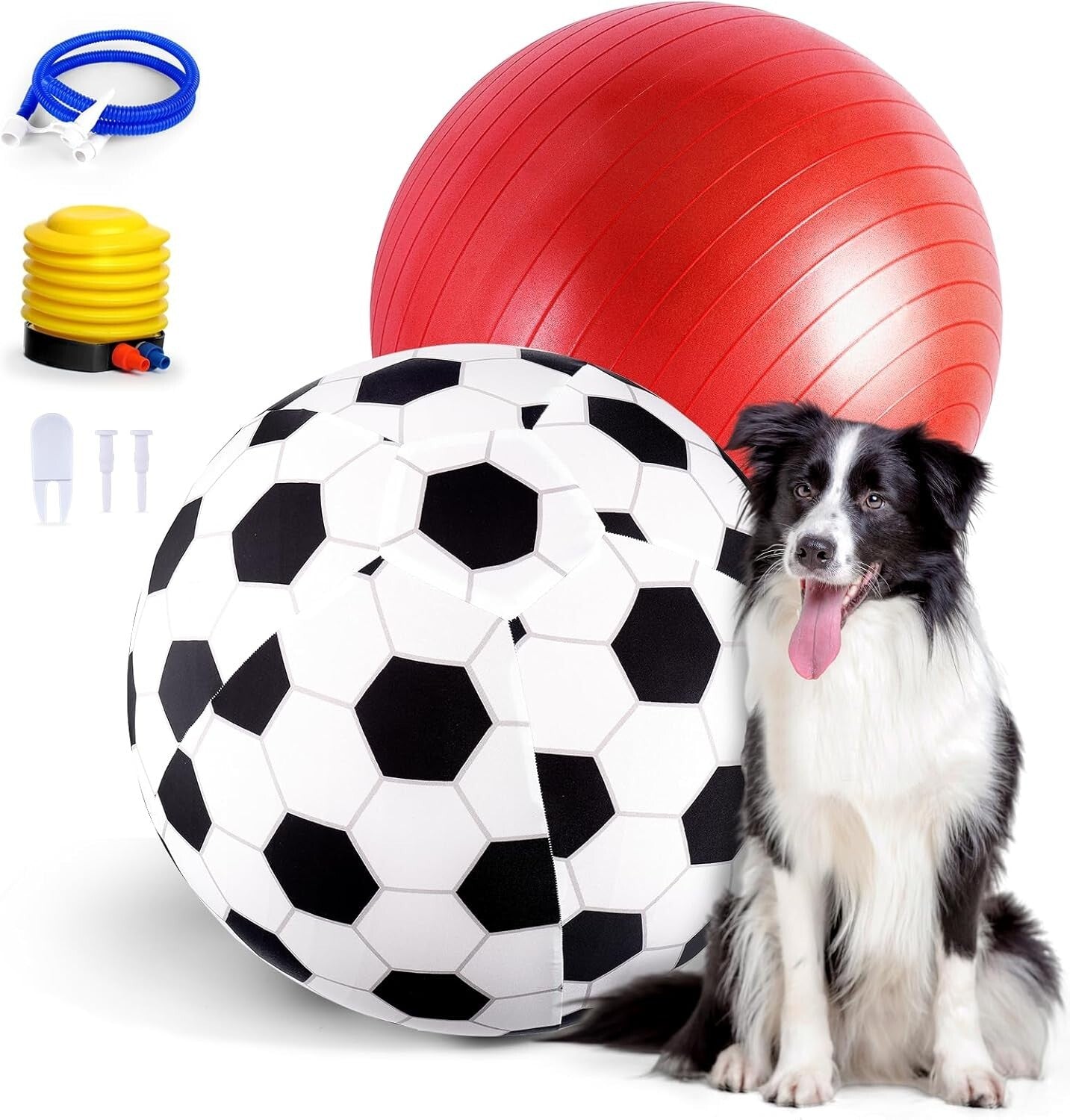Durable 20" Dog Herding Ball with Cover & Pump - Engaging Play for All Pets