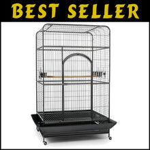 Load image into Gallery viewer, Luxurious 46" X 36" Empire Macaw Cage: Stainless Steel Design for Active Birds