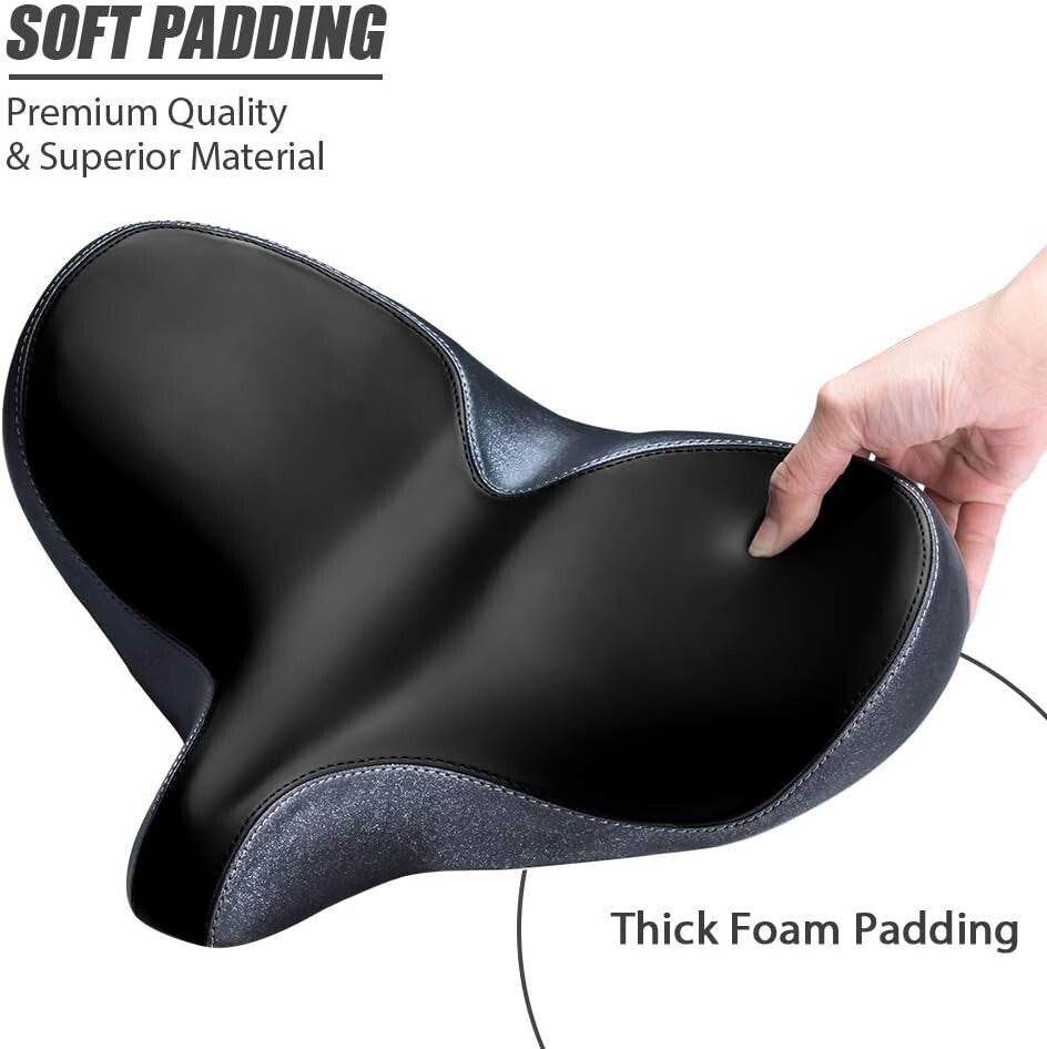 Ergonomic Bike Saddle with Dual Spring Shock Absorption - Ultimate Comfort Seat