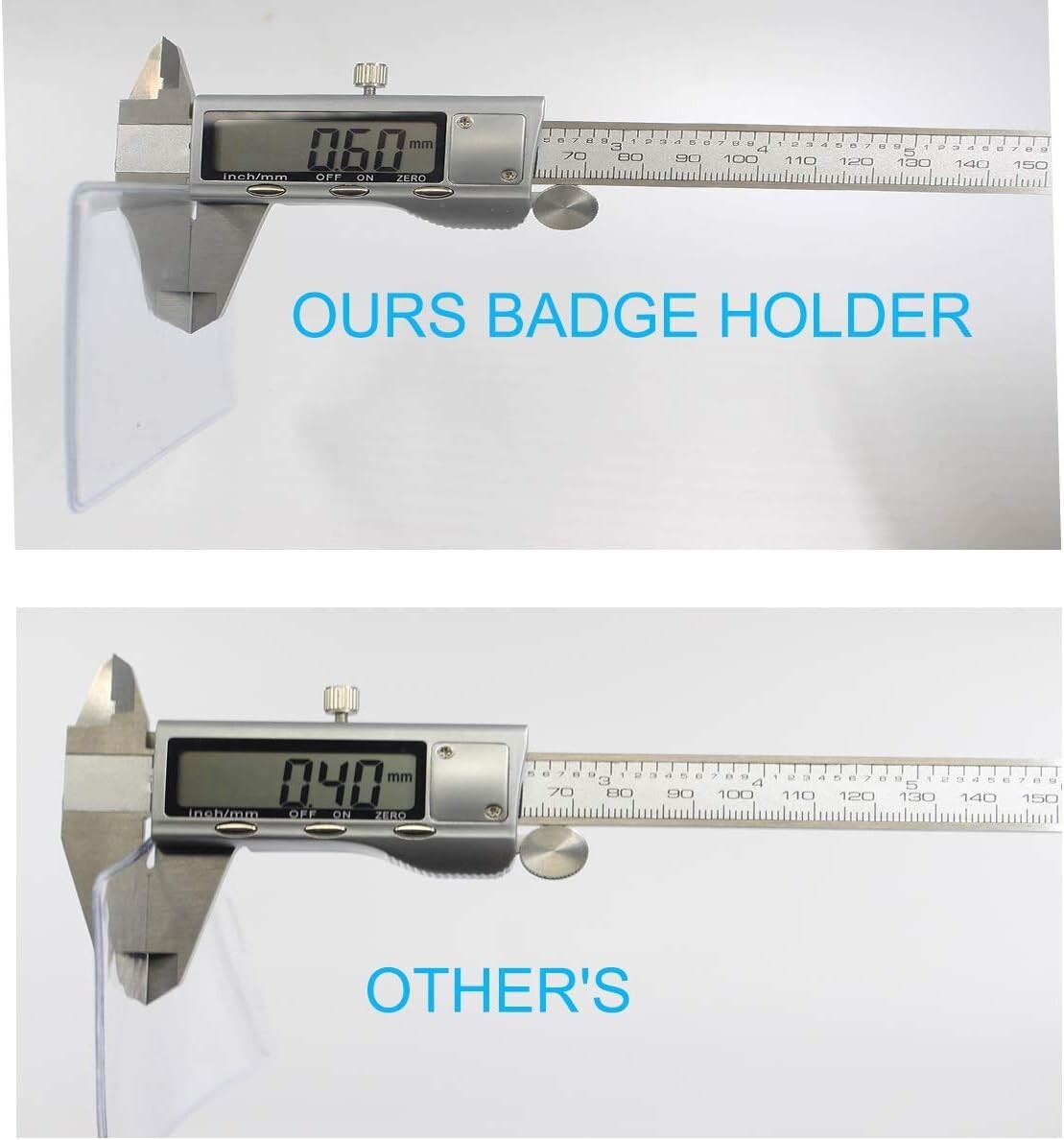 Vertical Clear ID Card Holders - Waterproof with Resealable Zipper - 400 Pcs