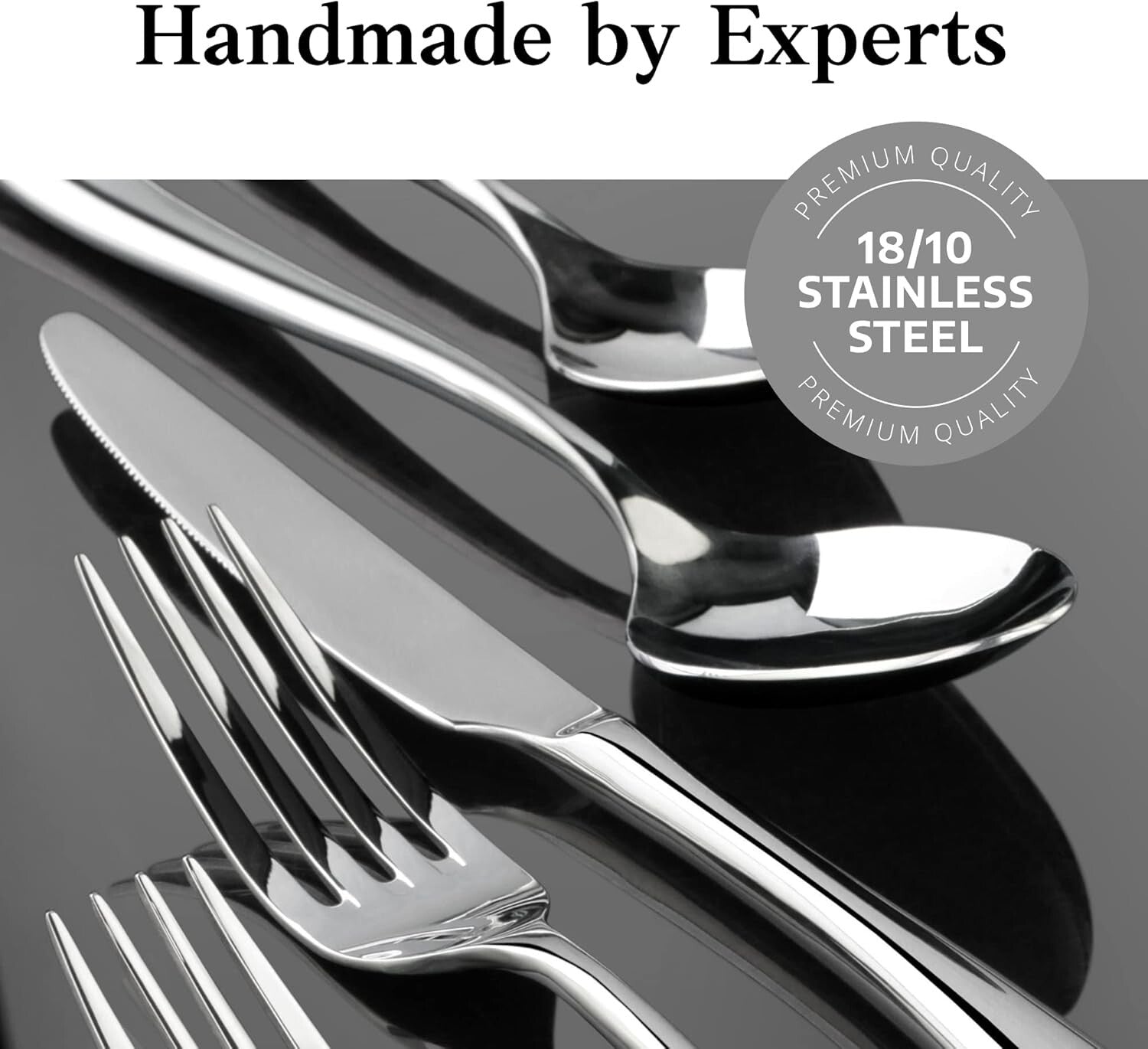 Rain II Mirror Finish Stainless Steel Flatware - Service for 12, 36-Piece Set