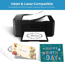 Load image into Gallery viewer, Versatile 200 Pack of A7 Blank Cards &amp; Envelopes - Ideal for Weddings &amp; Showers