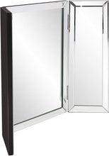 Load image into Gallery viewer, Tri-Fold Portable Vanity Mirror with Beveled Edges - Elegant Tabletop Design