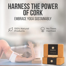 Load image into Gallery viewer, Eco-Friendly Yoga Blocks 2 Pack with Adjustable Strap - 9x6x3 Inch Durability