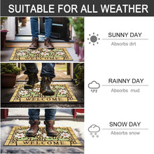 Load image into Gallery viewer, Stylish 24x36 Heavy-Duty Outdoor Mat with Dragonfly Design - Indoor/Outdoor Use