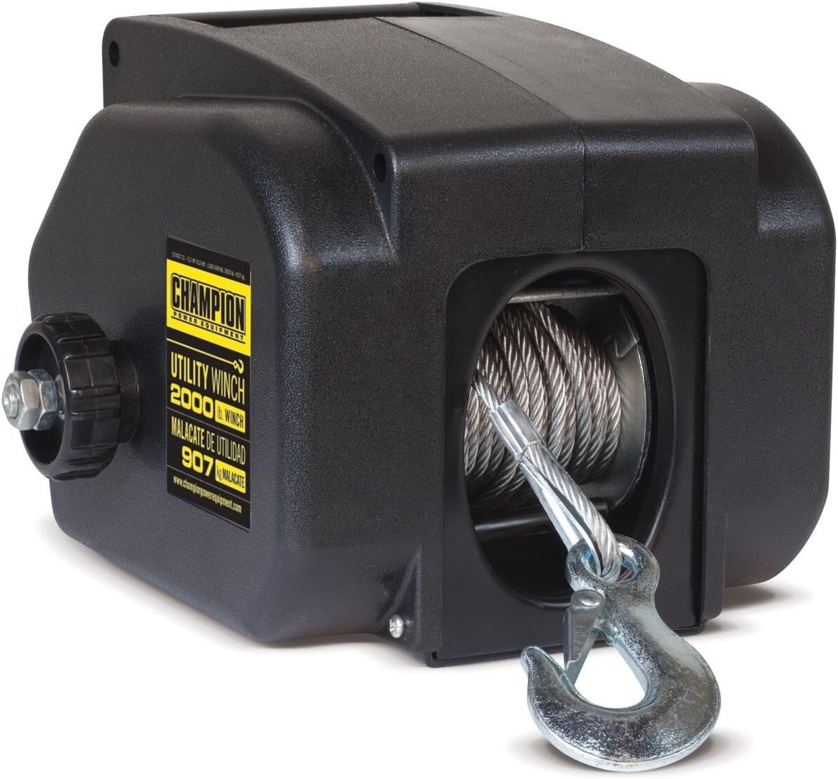 Versatile 2000-lb Winch Kit with 5000-lb Marine Capacity - Easy Tool-less Setup