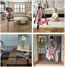 Load image into Gallery viewer, Lightweight 61-Inch Adjustable Easel for Paint Canvases with Tray Included