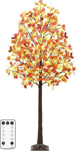 Load image into Gallery viewer, Stunning 6FT Fall Eucalyptus Tree with 130 Lights - Perfect for Indoors/Outdoors