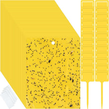 Load image into Gallery viewer, Premium 250 Pcs Yellow Sticky Traps for Gnats - Easy Setup for Pest-Free Plants