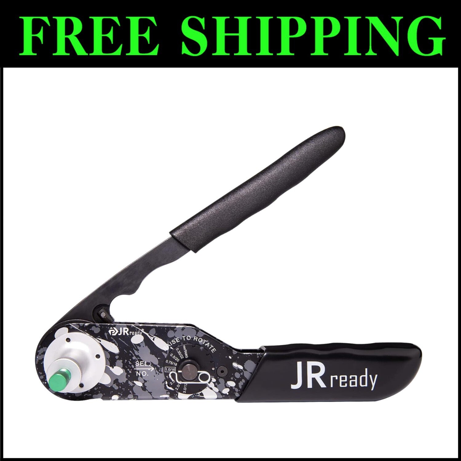 Heavy-Duty Crimping Tool for Deutsch Connectors - Size 12, 16, 20 Solid Contacts